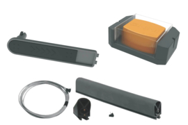 GiBiDi Slagboom KIT BAR544, 2m volledige optie met arm 100x66mm 24Vdc. Art nr. GBDKBARR2F  (NE)