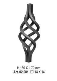 02.081~~TORS 160X70MM # 14 MM