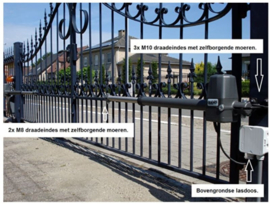 kabelset om uw poortopeners aan te sluiten. elektramat set  (QU)