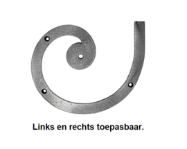 Grande Forge DR246 onderstrIP tbv eindstuk DR245 ijzer 20x12 mm Art. DR246