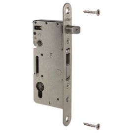 Roestvrijstalen insteekslot voor houten poorten. Art. nr. HWOOD  (TH)