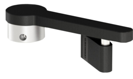 VENUS-ARM-G-9005 - Compacte arm voor de installatie van Venus, RAL9005. Art nr. MIC964 9005  (NE)