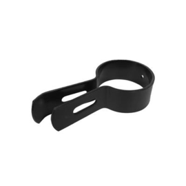 Langlip eindbeugel Ø 60 mm - elektrolytisch verzinkt en gecoat RAL9005 Art. nr. LLEBE900560  prijs per Stuk(s) excl. BTW