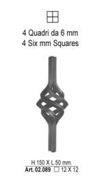 02.089~~TORS 150X50MM # 12 MM