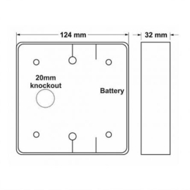 Aanraak schakelaar. touch to open, met ontvanger. draadloos. Art. 0709 (HO).