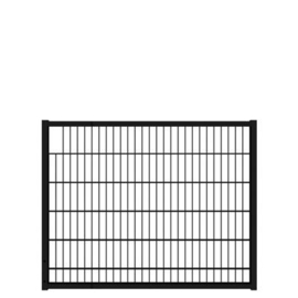 Tuinpoortvleugel 1500x1200 mm met dubbelstaafmatvulling - RAL9005 Art. nr. TPTDM9005150120  prijs per Stuk(s) excl. BTW