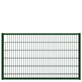 Tuinpoortvleugel 2000x1200 mm met dubbelstaafmatvulling - RAL6005 Art. nr. TPTDM6005200120 prijs per Stuk(s) excl. BTW