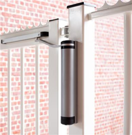 LION-SILV - Compacte en veelzijdige poortsluiter, geschikt voor elke poortsituatie, ZILVER. Art nr. MIC955 ZILV  (NE)