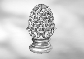 B1804~~SIERSPIJL # 14MM - LENGTE 1150MM