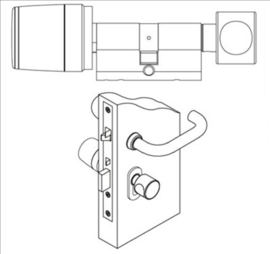 KEElock elektronisch slot Motion ontvanger Art nr. 104813  (SE)