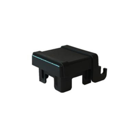 Paaldop kunststof 60x60 mm met haken - zwart Art. nr. PAALD90056060HK prijs per Stuk(s) excl. BTW