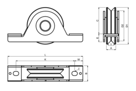V-groef 1700035 WSV 820  (HO)