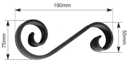 S190-20X6~~WARM UITGESMEDE KRUL