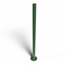 Staander Ø60 mm op ronde voetplaat - 1100 mm - Ral 6005 Art. nr. PRRV600560175110 prijs per Stuk(s) excl. BTW
