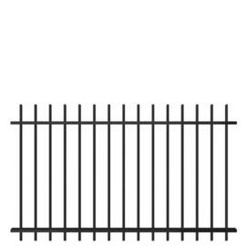 Spijlenvak Orion pro 1500 - h.o.h. 100 mm - sendzimir verzinkt en gecoat RAL9005 Art. nr. VAO1SV90051500  prijs per Stuk(s) excl. BTW