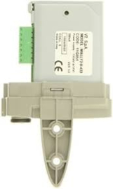 ABLE - Ontvanger 2 kanaals voor buitenshuis op 230V en 433Mhz. Rolling code. Art nr. ABLE-RX-WAL2-230-433  (NE)