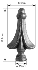 165~~LASB. HEKPUNT 122X65X25MM.