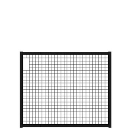 Tuinpoortvleugel 1500x1250 mm met gaasvulling - RAL9005 Art. nr. TPS9005150125 prijs per Stuk(s) excl. BTW