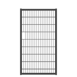 Tuinpoortvleugel 1000x1800 mm met dubbelstaafmatvulling - RAL7016 Art. nr. TPTDM7016100180  prijs per Stuk(s) excl. BTW