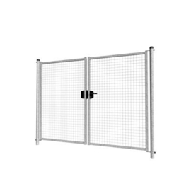 Dubbele tuinpoortset met gaasvulling 2400x1800 - verzinkt Art. nr. TPDVV240180S prijs per Set excl. BTW