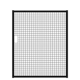 Tuinpoortvleugel 1500x1800 mm met gaasvulling - RAL9005 Art. nr. TPS9005150180  prijs per Stuk(s) excl. BTW