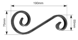 S190-12X6~~WARM UITGESMEDE KRUL