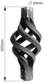 159-7~~WARME GESMEDE TORS # 24MM