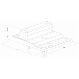 Schroefbare niet-gecentreerde grondstop Art. nr. SABO  (TH)