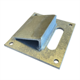 Vloeraanslag, Poortstop, - verzinkt Art. nr. VLOERAANSLVV  (TH)