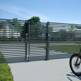 Locinox VENUS-S-9005~~Art. nr. P00017436-9005    P00017436-9005 - Gemotoriseerde poortsluiter voor draaipoorten-zwart (HO)