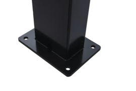 Fasttel FT600AZL Aanmeldzuil voor FT600 of FT600K videofoon buitenpost. Afgewerkt in zwart structuur mat RAL9005 met afmeting 1700x140x80mm (HO)