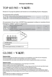 Losse set V-KIT RVS Vleugeldeur beslag geschikt voor dubbele draaideuren