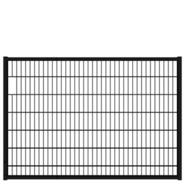 Tuinpoortvleugel 2000x1400 mm met dubbelstaafmatvulling - RAL9005 Art. nr. TPTDM9005200140 prijs per Stuk(s) excl. BTW