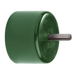 Einddop Ø42 met pin 6 mm - kunststof RAL6005 Art. nr. EDPA600542PIN prijs per Stuk(s) excl. BTW