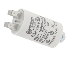 Roger 2 stuks roger 6,3Uf condensators .  (HO)