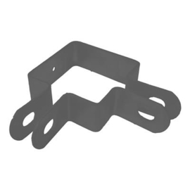 Kortlip hoekbeugel met kwart 60x60 mm - elektrolytisch verzinkt en gecoat RAL7016 Art. nr. DLHB70166060 prijs per Stuk(s) excl. BTW