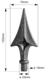 161~~LASB. HEKPUNT 155X70X23MM