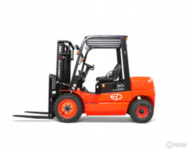 Lossen met onze heftruck.