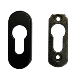 3700~~Veiligheid zamak cilinderplaatje zwart