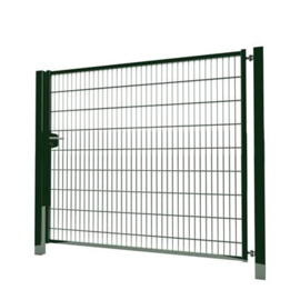 Enkele tuinpoortset met dubbelstaafmatvulling 2000x1800 - RAL6009 Art. nr. TPTDM60092018S  prijs per Set excl. BTW