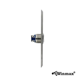 Drukknop RVS/ INOX press to exit. Afm: 28mm x 90mm. Art. 0804  (QU)