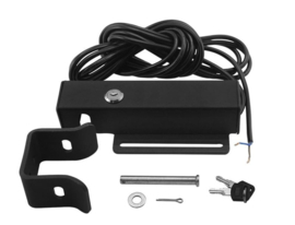 Kijzer elektrisch poortslot 24v dc Kijzer ESGL20 gegalvaniseerd en zwart gelakt en vorstvast. op elke poort toepasbaar. Kan ook als grond-slot gebruikt worden, met aansluitkabel.Art.0873  (QU)