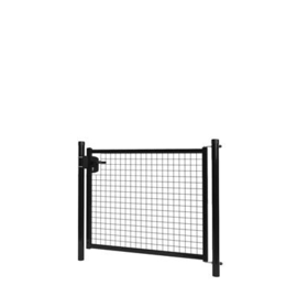 Enkele tuinpoortset met gaasvulling 1200x1000 - RAL9005 Art. nr. TPS9005120100S prijs per Set excl. BTW