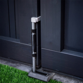 Locinox VSA-K-QF1BL-9005~~P00007817-9005 - Grondgrendel-quick fix-as in aluminium-zwart..  (ME)