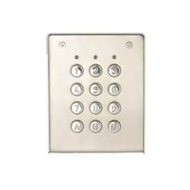 XPR codeKlavier opbouw, inox, plastiek toetsen, 1000 codes, 2 relais, BUS RS485 Art nr. COD4666  (NE)