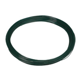 Binddraad 2,0 mm - geplastificeerd RAL6009 - rol 100 mtr kleine wikkel ca. 300 mm Art. nr. BD60091420100 prijs per Rol excl. BTW