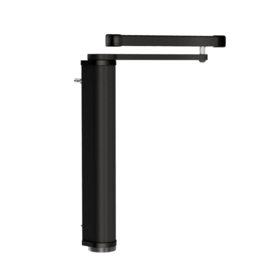 VENUS-S-9005 - Gemotoriseerde poortsluiter met schuifarm voor draaipoorten voor voetgangers RAL9005. Art nr. MIC959 9005  (NE)