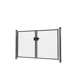Dubbele tuinpoortset met gaasvulling 2400x1500 - RAL7016 Art. nr. TPD7016240150S prijs per Set excl. BTW