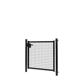 Enkele tuinpoortset met gaasvulling 1000x1000 - RAL9005 Art. nr. TPS9005100100S  prijs per Set excl. BTW