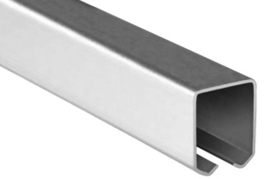24-G~~RAIL VOOR ROLLEN GROOT 54MM - 6 METER
